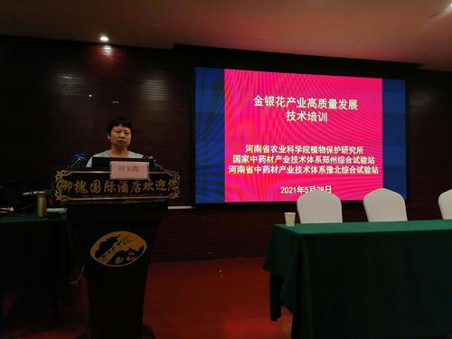我单位在封丘举办金银花产业高质量发展技术培训